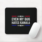 私の犬でさえKamala Harris 2024アメリカ国旗が嫌いだ マウスパッド (マウス)