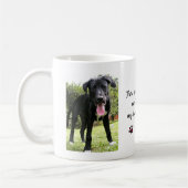 私の犬とコーヒーペットを散らかすなパーソナライズされたさい コーヒーマグカップ (左)