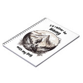 私の犬とハイキング ノートブック (左側)