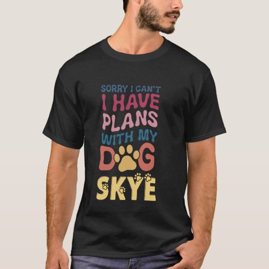 私の犬とパーソナライズされたの名忙し前スカイギフト Tシャツ (正面)