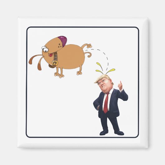 私の犬と大統領 マグネット (正面)