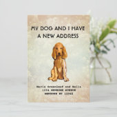 私の犬と引越しのお知らせ 案内状 (スタンド正面)