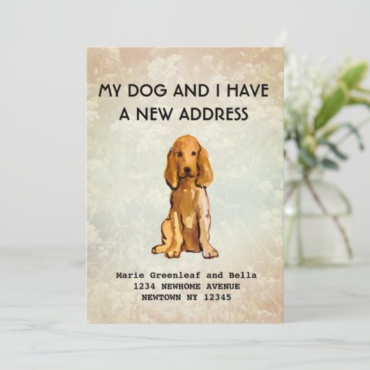 私の犬と引越しのお知らせ 案内状 (スタンド正面)