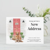 私の犬と私の新しいアドレスゴールデンレトリバー移動 案内状 (スタンド正面)