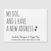 私の犬と私の新しいアドレス犬の移動発表 (正面)