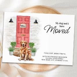 私の犬と私はゴールデンレトリバーを移動した 案内状