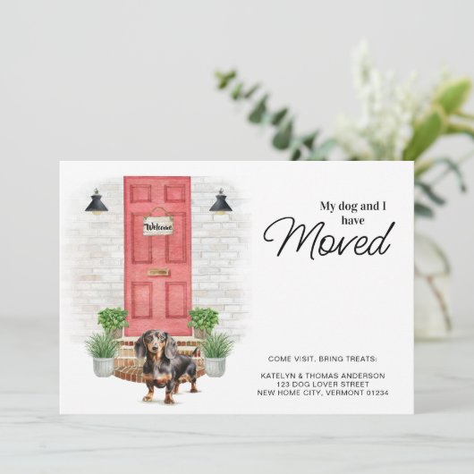 私の犬と私はダッシュント犬を動かしている 案内状 (スタンド正面)