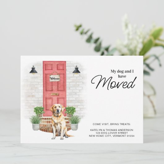 私の犬と私は黄色のラブラドール移動 案内状 (スタンド正面)