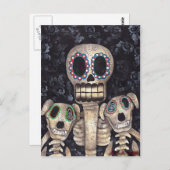 私の犬と私 ポストカード (正面/裏面)