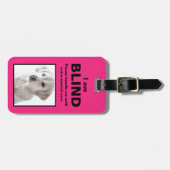 [私の犬について]盲目ろうあ猫用クレート ラゲッジタグ (正面横)