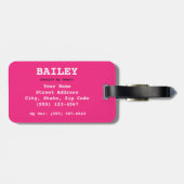 [私の犬について]盲目ろうあ猫用クレート ラゲッジタグ (裏面横)