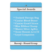 [私の犬について]見せしめ裁判犬の自慢話 ミニクリップボード (裏面)