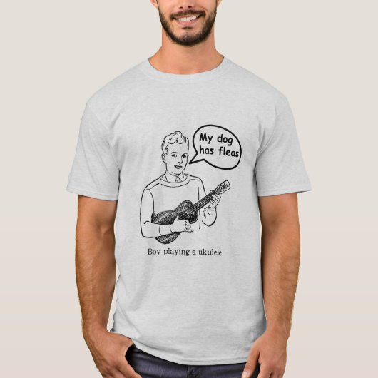 私の犬にノミがあります Tシャツ (正面)