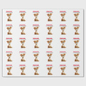 私の犬のお気に入りのデザインは救助された ラッピングペーパー (フラット)