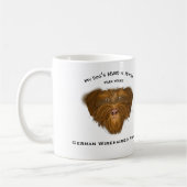 私の犬のひげのマグ コーヒーマグカップ (左)