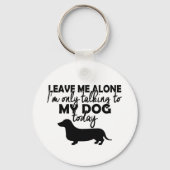 私の犬のキーチェーンとだけ話す キーホルダー (裏面)