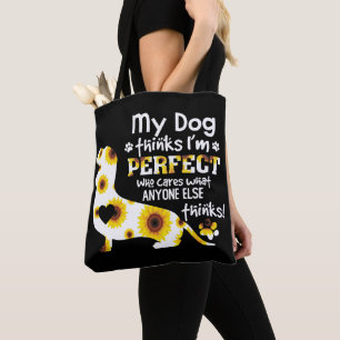 私の犬のダッ考えシュントは完璧なおもしろいことわざ トートバッグ