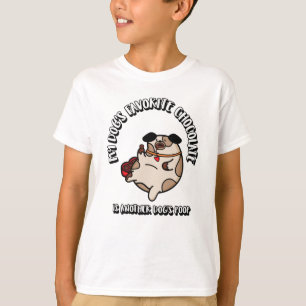 私の犬のチョコお気に入りのレートは別の犬のウンチ Tシャツ