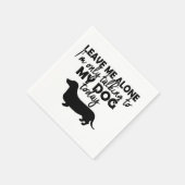 私の犬のナプキンとだけ話して スタンダードカクテルナプキン (角)