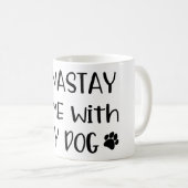 私の犬のマグギフトを持つナマステイ·ホーム コーヒーマグカップ (正面右)