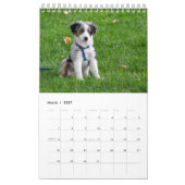 私の犬の写真を毎月白くする カレンダー (3月 2027)