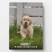 私の犬の写真 フォトプラーク (正面)