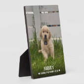 私の犬の写真 フォトプラーク (側面)