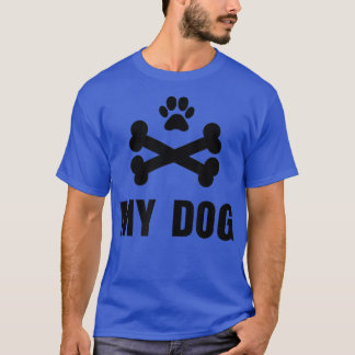 私の犬の愛犬の骨happy dog dayおもしろい犬値 tシャツ