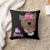 私の犬の枕 クッション (ブランケット)