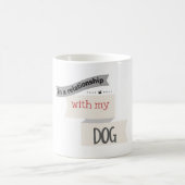 私の犬の灰色のマグとの人間関係 コーヒーマグカップ (中央)