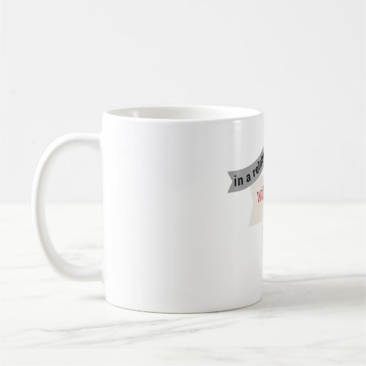 私の犬の灰色のマグとの人間関係 コーヒーマグカップ (左)