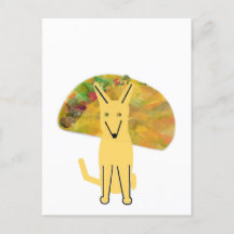 私の犬の相棒とタコ、葉書