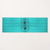 私の犬はそれをヨガマットを許可しない – ティール(緑がかった色) ヨガマット (正面(横))