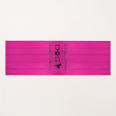 私の犬はそれをヨガマットを許可しない – マゼンタ ヨガマット (正面(横))