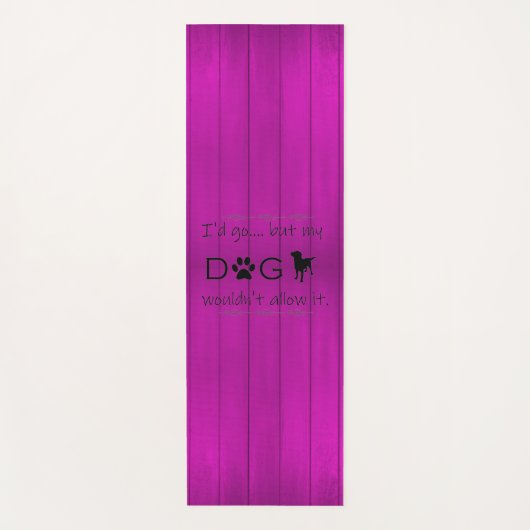 私の犬はそれをヨガマットを許可しない – 紫 ヨガマット (正面)