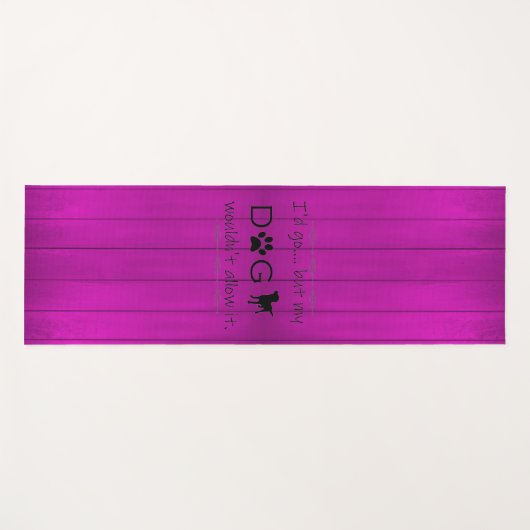 私の犬はそれをヨガマットを許可しない – 紫 ヨガマット (正面(横))