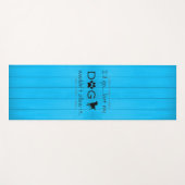 私の犬はそれをヨガマットを許可しない – 青 ヨガマット (正面(横))