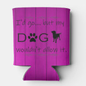 私の犬はそれを許さないクール – パープル 缶クーラー (裏面)