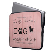 私の犬はそれを許さないラップトップスリーブ ラップトップスリーブ (正面左)