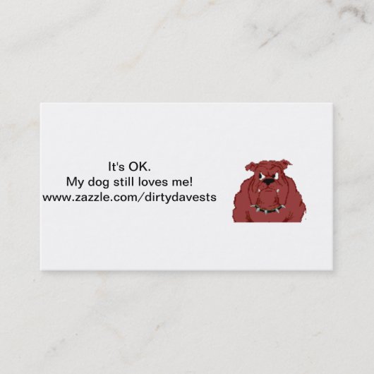 私の犬はまだ私を名刺愛します 名刺 (正面)