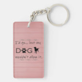 私の犬はキーチェーンを許さなかった キーホルダー (裏面)