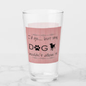 私の犬はグラスを飲むことを許さなかった タンブラーグラス (正面)