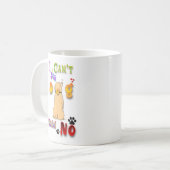 私の犬はノーと言うことができない コーヒーマグカップ (正面左)
