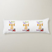 私の犬はノーと言うことができない ボディピロー (裏面)