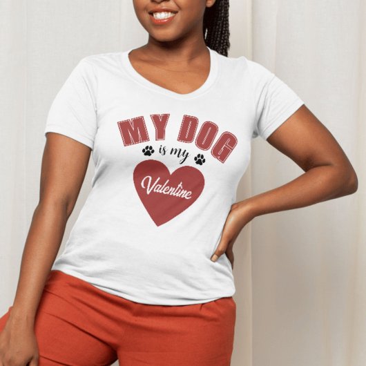 私の犬はバレンタインの愛犬Tシャツ Tシャツ