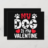 私の犬はバレンタインデーの愛犬おもしろいである ポストカード (正面/裏面)