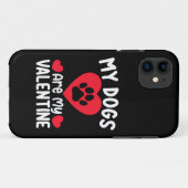 私の犬はバレンタインデーの愛犬おもしろいである Case-Mate iPhoneケース (裏面(横))