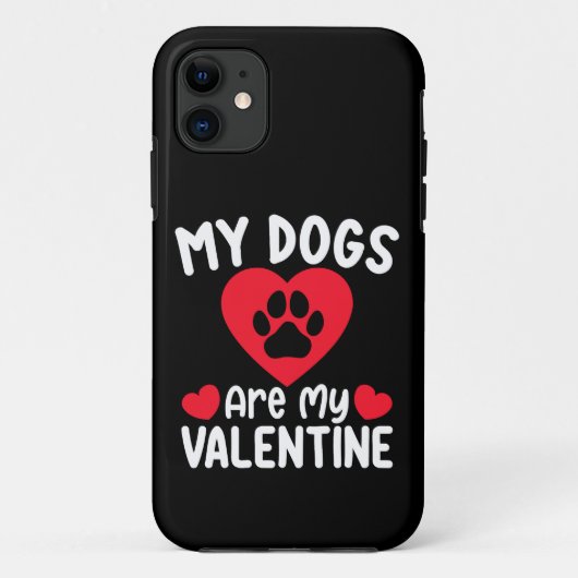 私の犬はバレンタインデー 私の愛するペット Case-Mate iPhoneケース (裏面)