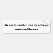 私の犬はバンパー頭が切れるステッカーより バンパーステッカー (正面)