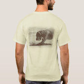 私の犬はビーチのワイシャツを掘ります Tシャツ (裏面)